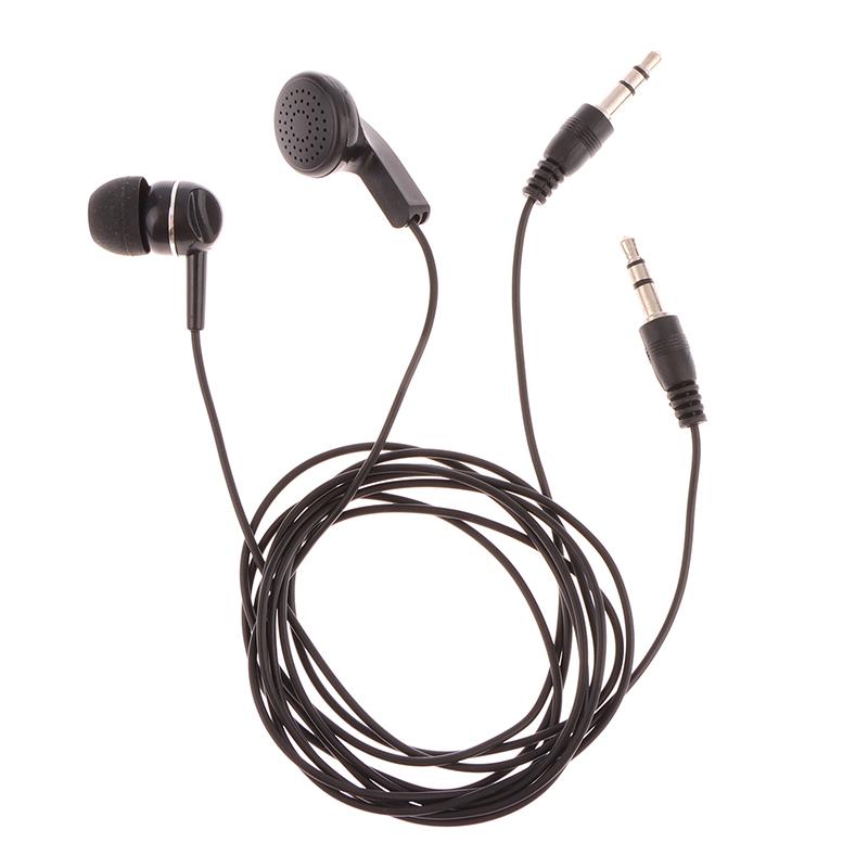 1Pc Earpiece 3.5Mm Plug Single Side Headset Headphone Dual Channel Earphone For Laptop Pc Headset