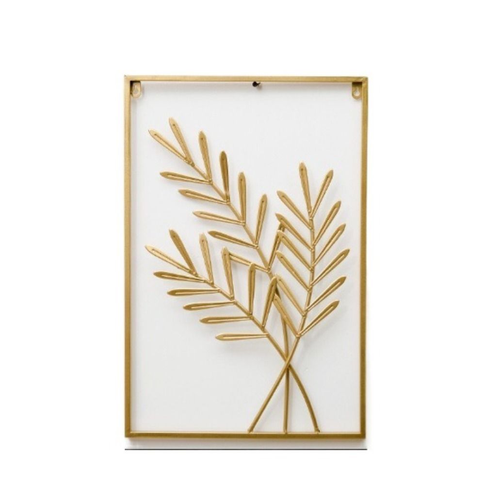 Leaf Shape Wall Decoration Gold Metal Pendants New Decorative Wall Ledges  Living Room