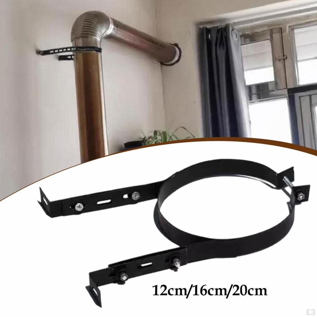 Chimney Pipe Bracket Hanger Easy To Install Sturdy Portable Fireplace Flue Liner Clamp Wall