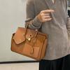 New genuine leather women's bag top layer cowhide 30CM irregular diagonal hijab Desordre handbag