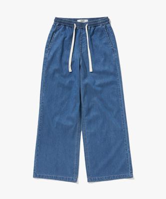 PLAC WOMEN Tencel Elastic Waist Pants Light Blue