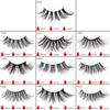 10-Pair Pack of Faux Mink Thick Half-Eye False Eyelashes