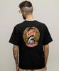 Schott NYC "EAGLE AND RIBBON EMBROIDERED" T-SHIRT, Men's Size M, Black (782-4134004)