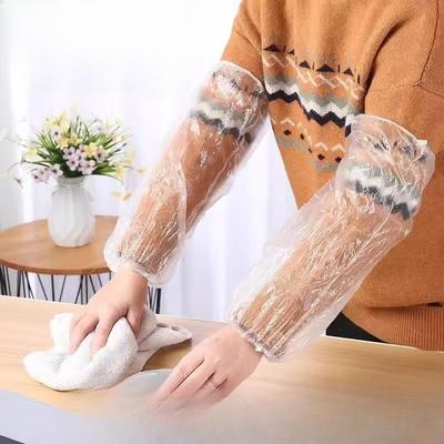 One-time Disposable Plastic Sleeves with Waterproof, Oil-proof and Wear-resistant Properties, Thickened for Use In Kitchen Vegetable Washing.
