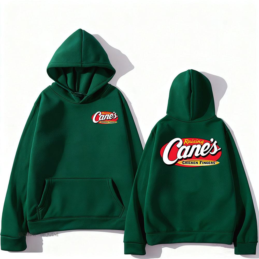 

Raising Canes Chicken Fingers Hoodies Long Sleeve Winter Hooded Sweatshirts Fleece Loose Pullovers XXXL