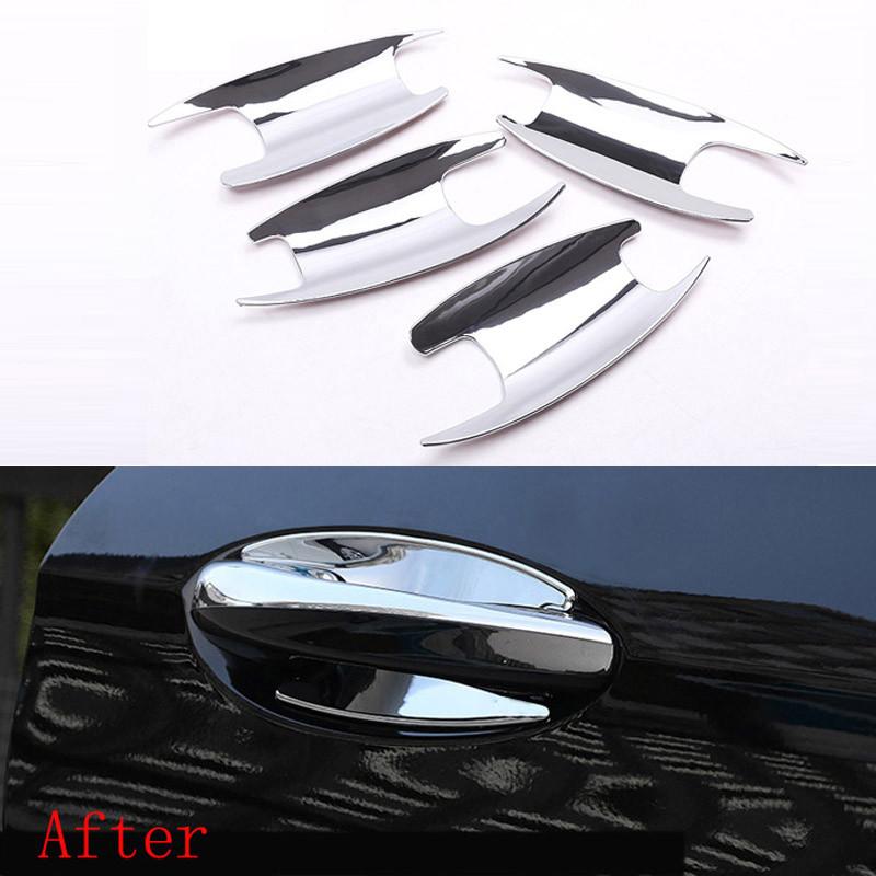 Chrome Door Handle Cup Bowl Cover Trim For Mercedes-Benz C E GLC CLASS W205,W213