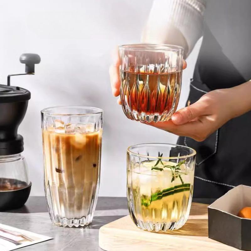 Pahare Cocktailuri Stil INS Pahar de Sticlă Transparent Creativ Ceașcă Cafea Latte pentru Acasă Birou Petrecere Pahare Băutură Suc
