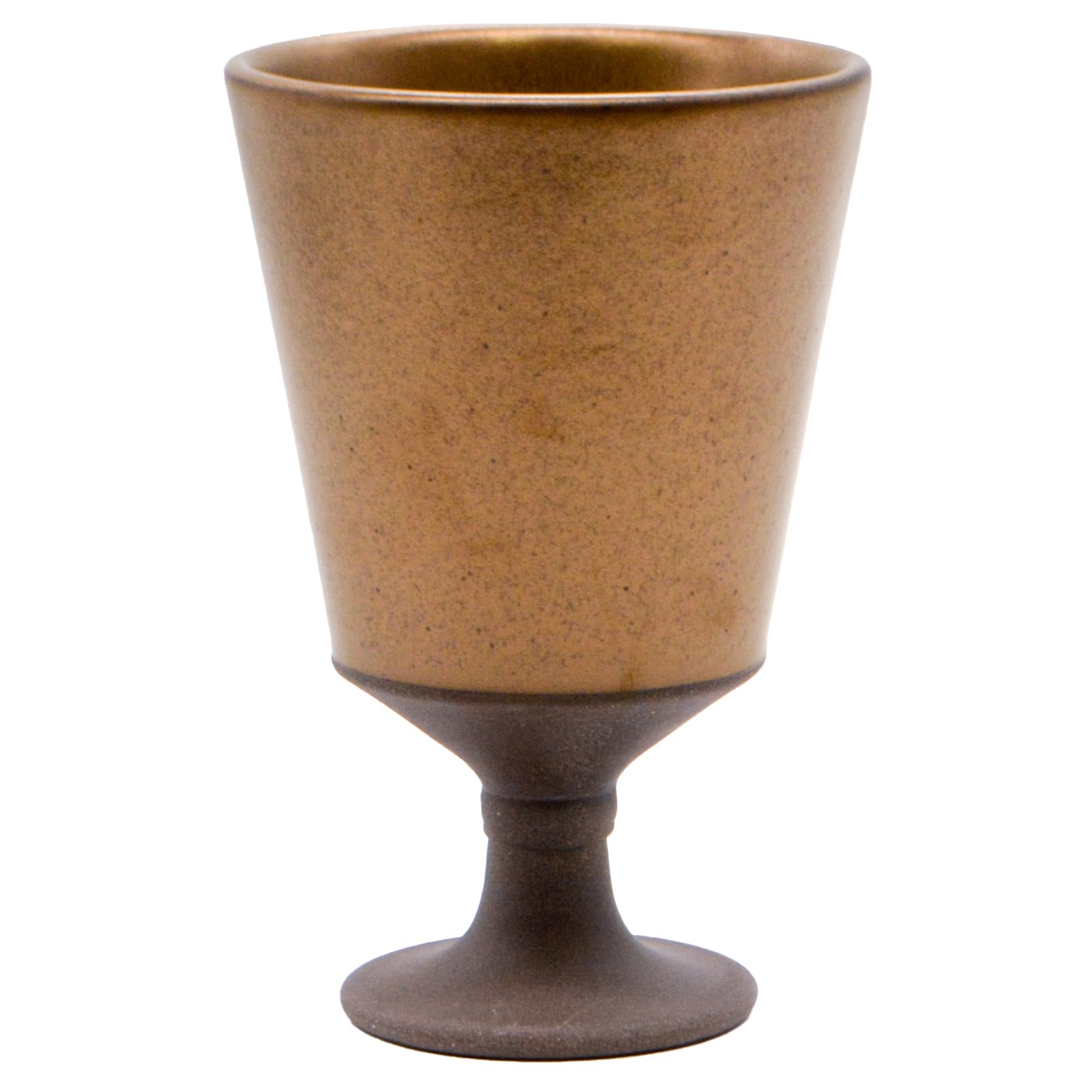 

Мино-яки, Марусин Сейто, Керамический винный бокал, Прибл.. 150 мл, Прибл.. Высота 12 см, Deprez Chouette, Золотой, Коричневый, Сделано в Японии, 459-0003