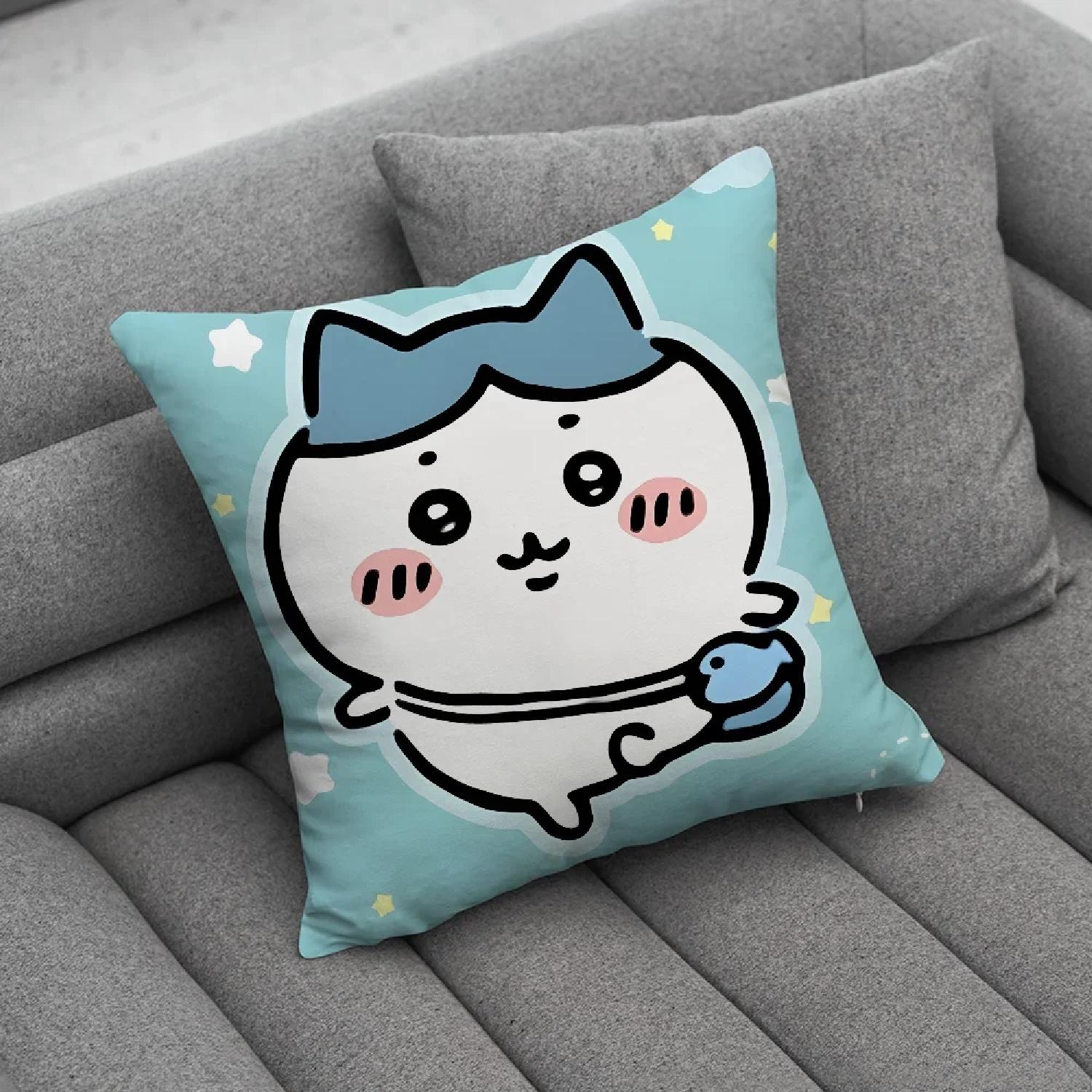 

C-ChiikawaES-S Momonga Pillow Case Soft Cushion Cases for Farmhouse Sofa Decor Home Decorations and Protectorz,(1) 66x66cm