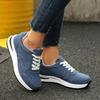 Stitching Decoration Solid Sports Sneakers Women 2025 Autumn Round Toe Low Heel Lace Up Sneakers Soft Sole Running Shoes