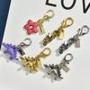 Exquisite High-End Blumen Dinosaurier Schlüsselanhänger für Frauen Y2K Taschenanhänger Auto Schlüsselanhänger Schmuck Geschenk Dekoration Zubehör