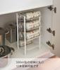 Yamazaki Tower Under-Sink Bottle Storage, 4 Tiers, White, Approx. 20 X 20.5 X 40 Cm, Perfect for Kitchen Stockpiling and Storage, Model 4304