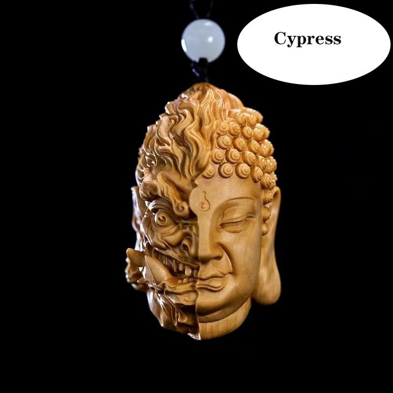 

Дьявол Сатана Будда Божество Голова Резная Массив Дерева Мужчина Подарок Замечательная Резная Статуя Желтый Оригинал Деревянная Статуя