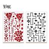 Music Festival Decorative Gems Halloween Scar Gem Face Stickers, Rhinestone Wound Body Art Unique Shape Diamonds Decals, Waterproof Self Adhesive