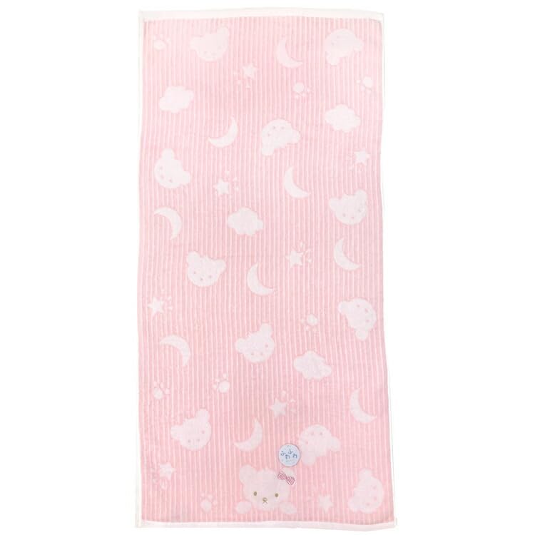 

Hayashi Bath 60 x 120 School BO490502 Towel, Approx. cm, Bear, Pink, розовый