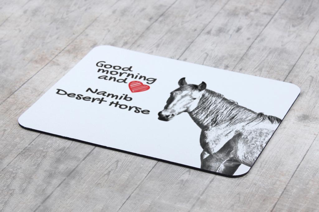 Namib Desert Horse - mouse pad with print, personalized pad with a horse, unique gadget for an office worker from the Art-Dog brand