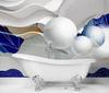 Wallpaper Abstract 3d waves and spheres