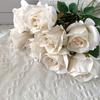 Artificial Flower Faux Silk Flower Fabric Soft Pliable Petals Flexible Stems Realistic Look Fake Roses Wedding Bouquets Photo Props