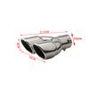 Universal 63mm Car Muffler Exhaust Tip Tail Pipe Stainless Steel Car Rear Tail Throat Car Accessories