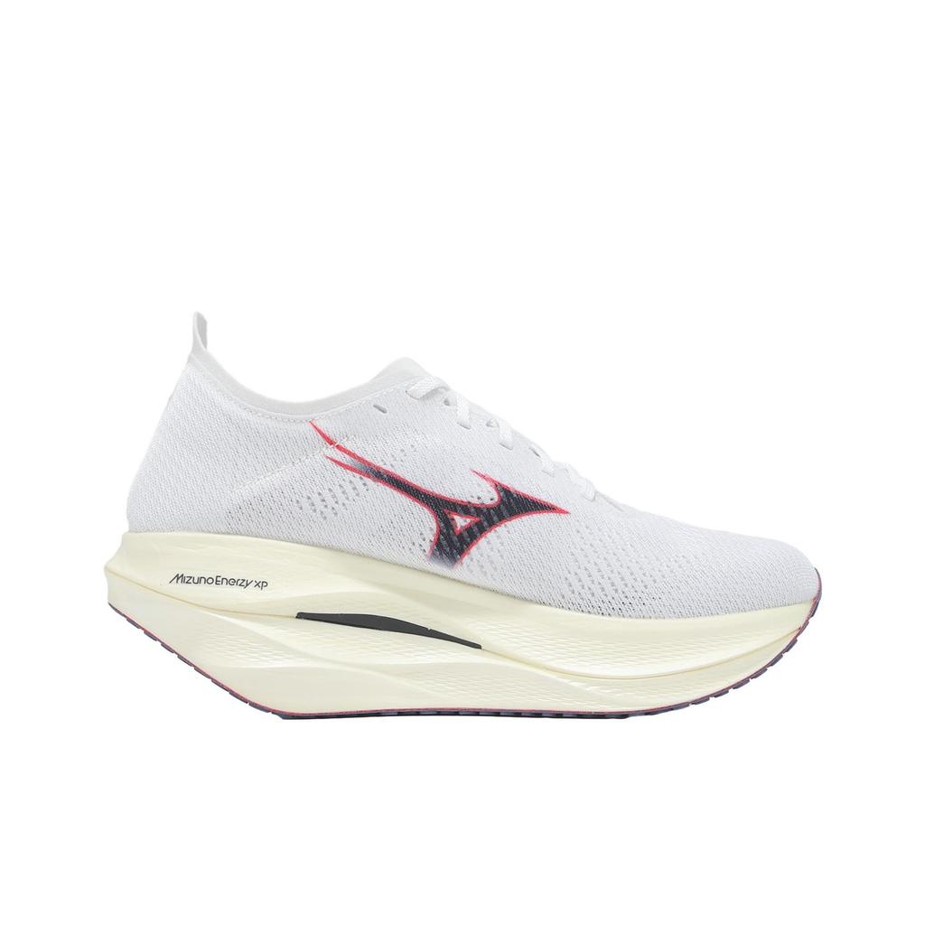 Mizuno Wave Rebellion Pro 3 White Baritone Blue Fiery Coral Men Sneakers U1GD253011