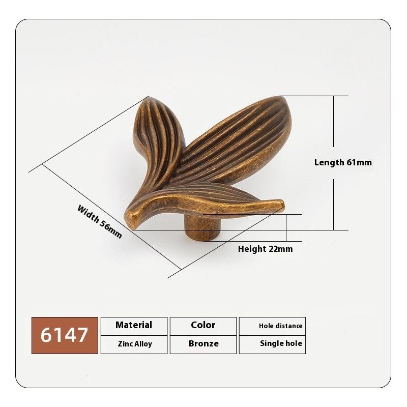 

1/2 шт. Ручки-лепестки для выдвижных ящиков, Художественные цветочные ручки для кухонных шкафов и гардероба, Аксессуар для мебельной двери 1pc