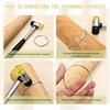 Professional Ring Size Measurement Rod Sturdy Rings Size Finding Tool Unique Measuring Rod Accessory for Jewelry Making