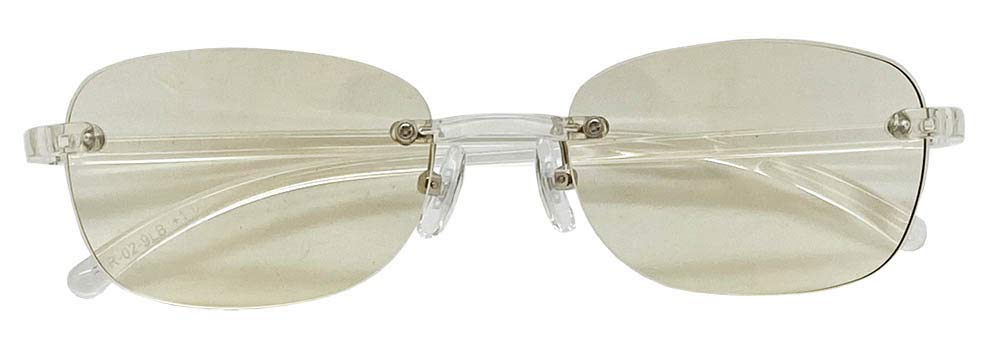 Óculos de leitura estilosos e leves com bloqueio de luz infravermelha, fabricante de Sabae, lentes de alto desempenho, óculos de leitura, lentes marrons claras [Rosto