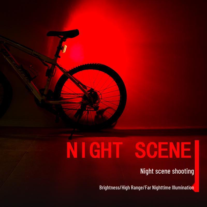 NQY USB Rechargeable Rainproof Bicycle Taillight with Long Battery Life