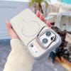 KEYSION Matte Skin Feel Lens Stand Phone Case for Magsafe for iPhone 17 Pro Max Magnetic Wireless Charging Shockproof Back Cover