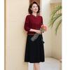 Elegant Cheongsam Style Midi Dress for Women