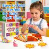 Origami Montessori Kit 54 Sheets Vibrant Multi-Colored Folding Paper With Guide Early Educational Diy Craft Toy For Fine Motor Skills