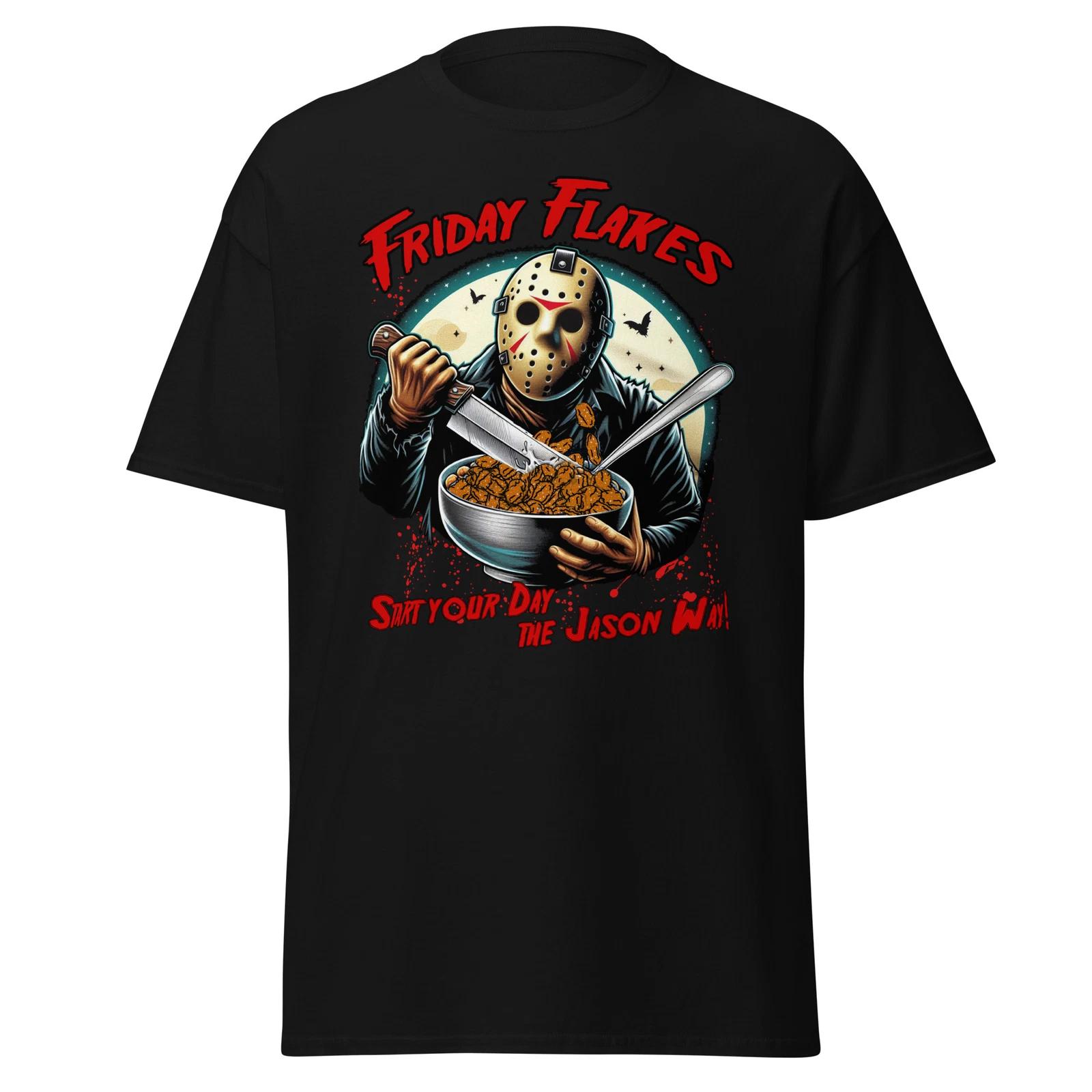 Crystal Lake Crunch: Friday Flakes Jason Cereal T-Shirt XXL
