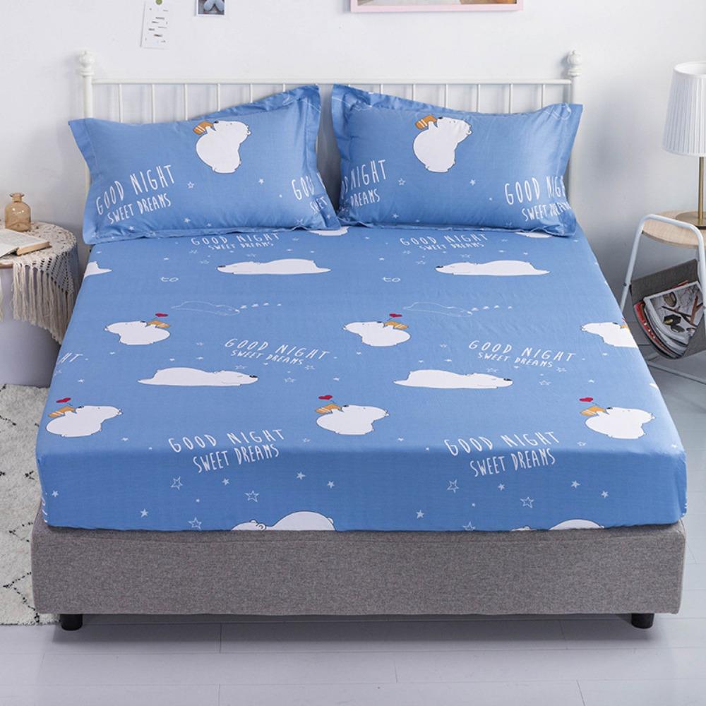 Cotton Mattress Single Piece Pure Cotton Bedspread 1.8 Meters Non-slip Mattress Mattress Cover Crib Brown Mattress Fully Enclosed Protective Cover