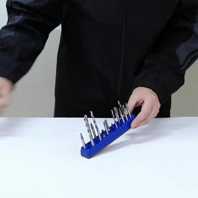 43 Holes Magnetic Hex Bit Holder Organizer For 1/4Inch Screwdriver Bit Storage Organizer Toolboxes Drill Bit Storage Box