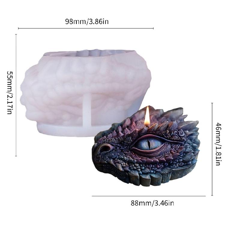 Dragon Eye Shaped Silicone Candle Mould Detachable Reusable Craft Tool For Artistics Creation