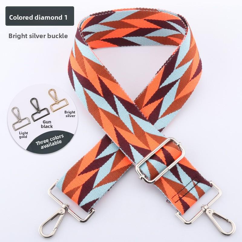 Nuevos Accesorios para Bolsos Bolso de Mujer Hombro Único Diagonal Ajustable Correa Larga de Hombro de Repuesto Correa para Bolso Color Diamante