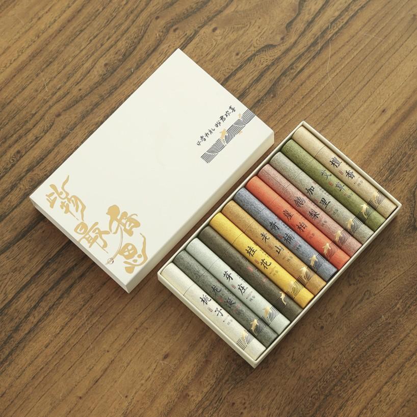 

Natural Plant-Based Incense Sticks Combination Set Home Indoor Aromatherapy Incense Sticks Use for Meditation Yoga white gift blox