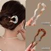1/2/3pcs Acrylic Hair Pins Sticks for Women Girls Elegant Rhinestone U shaped Wave Fork Pink Black Hair Updo Styling Accessories