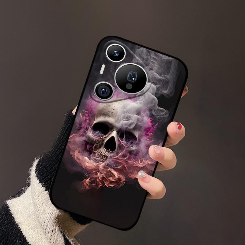 Für Huawei Pura 70 Hülle Schwarz Matt Niedlich Weich Silikon TPU Hüllen für Pura70 Pro Pura 70 Pro+ Plus Ultra Abdeckung Schutz Fundas