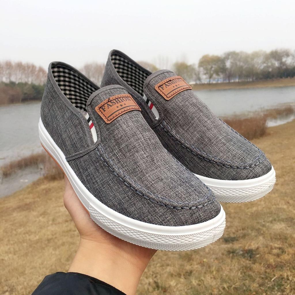 Spring new canvas shoes soft-soled cloth shoes breathable shoes black shoes