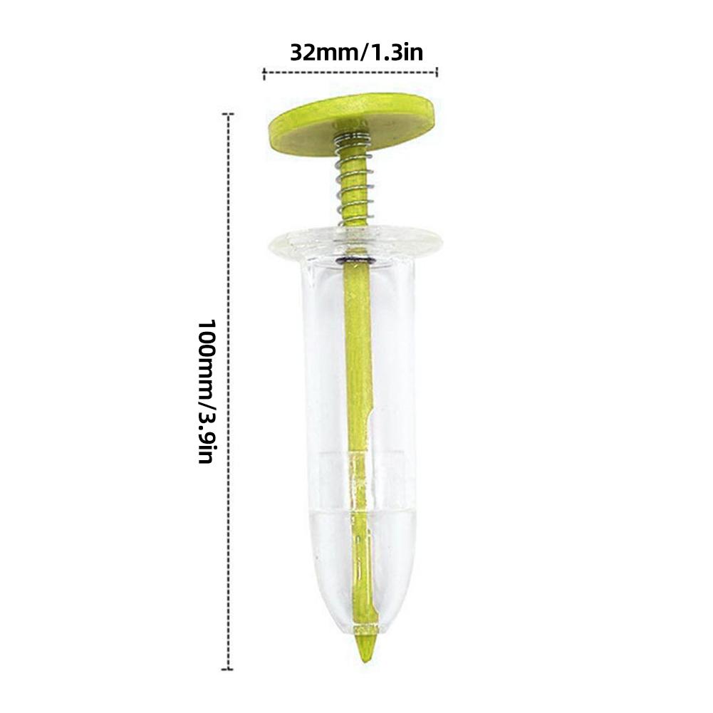 Mini Sowing Seed Dispenser 5 Different Settings Plant Seed Sower with 2 Transplanting Tools Small Seed Spreader Gardening Tool