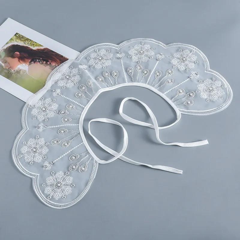 Sweet Shirt Detachable Collar Shawl for Women Small Scarf Decoration Female Blouse Tops Fake Collar Neck Shoulder Wraps