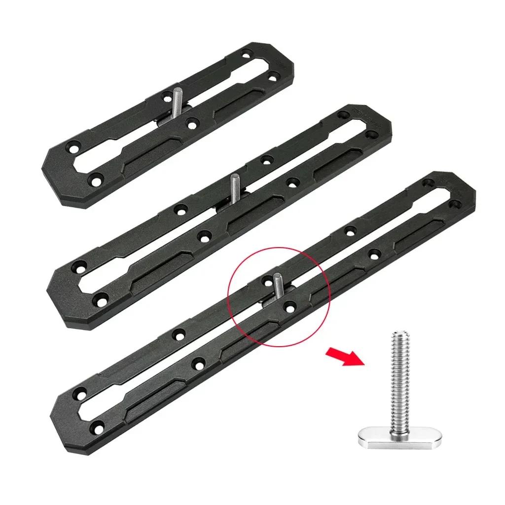 Kayak Track Base Low Profile Kayak Gear Rail Mount Track with Smooth Surfaces for Canoe Kayak Power Boat Tractor