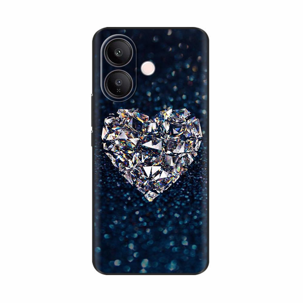 For Vivo V60 Lite 5G Phone Case Soft Matte Silicone Cover Capa For Vivo V60 Lite V60lite Funda Cartoon Back Cover Cute Pattern