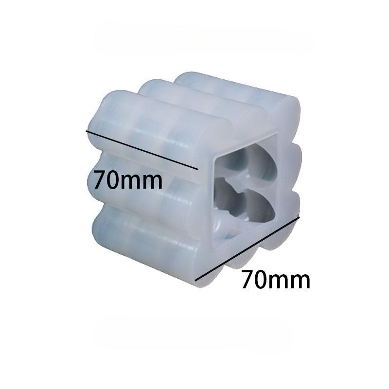 

Valentine s Day Gift Cube Love Shape Craft Plaster Mold Candle Mold Silicone Heart-shaped Candle Mould For Spa Relaxation Crafts білий