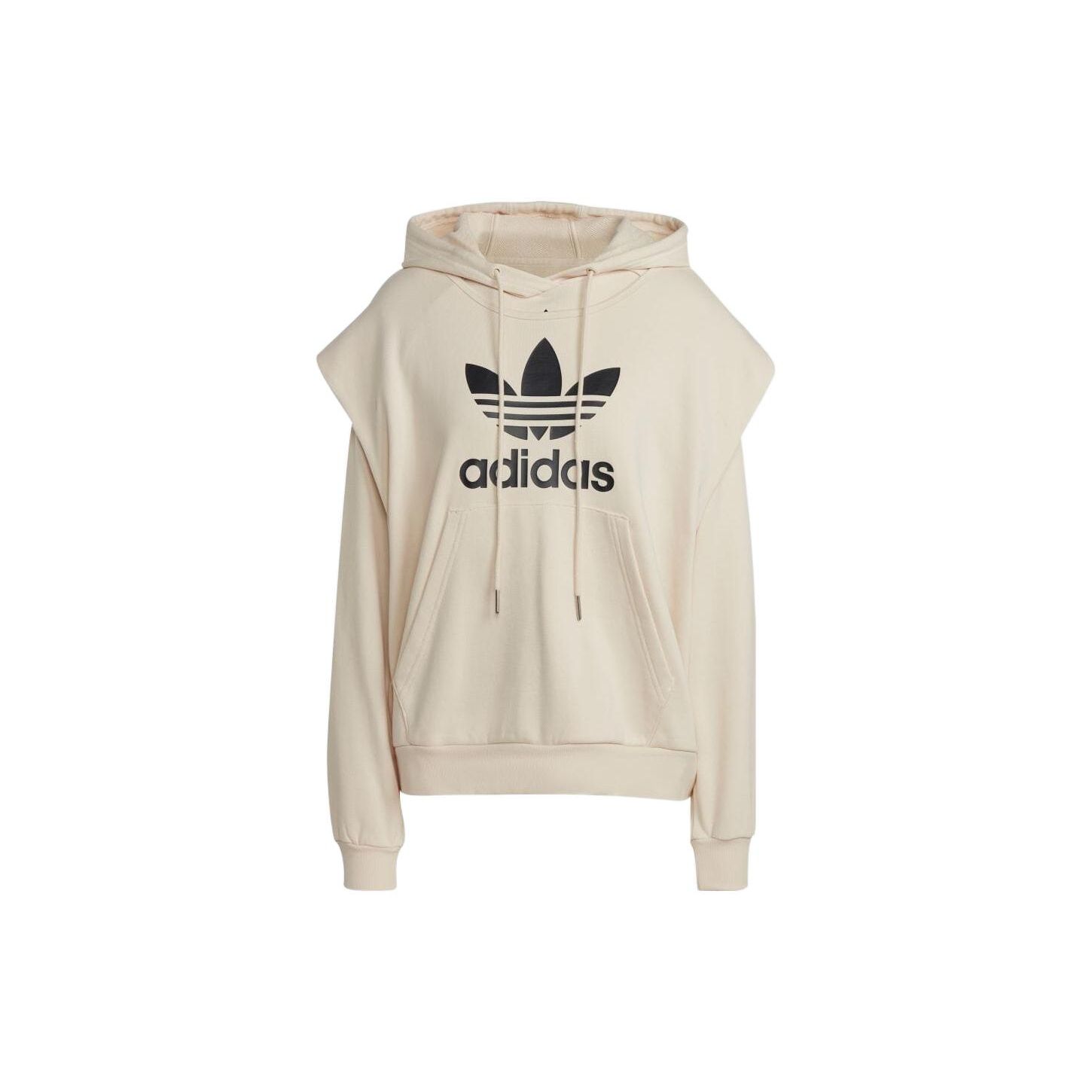 

Adidas Originals Always Original Trefoil Hoodie Loose Fit Casual Streetwear Wonder White Women IC5592 XL