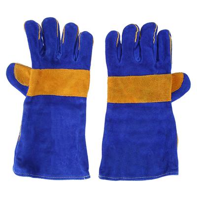 Hochtemperaturbeständige Rindsleder-Schweißarbeitshandschuhe für Gartenarbeit, Wartung, Lager