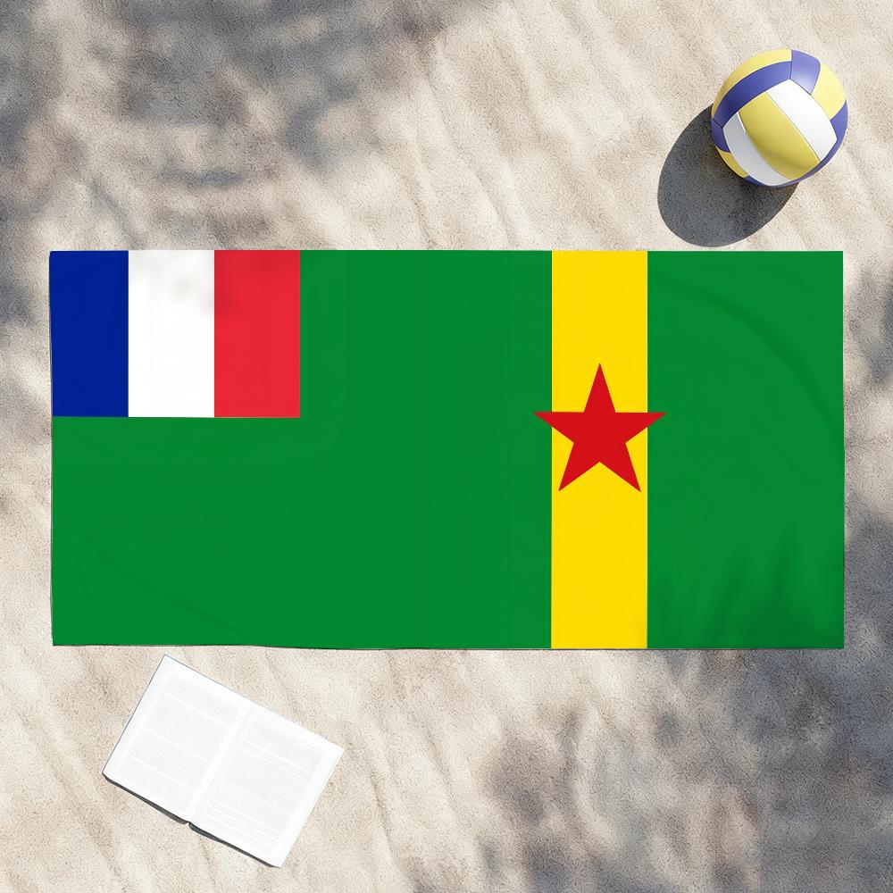 French Guiana Towel Shower Sauna Travel Spa Quick Dry Gym Accessories Soft Large Beach Towels