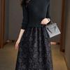 Women's Winter/Autumn Knitted Two-Piece Sweater Dress 2025