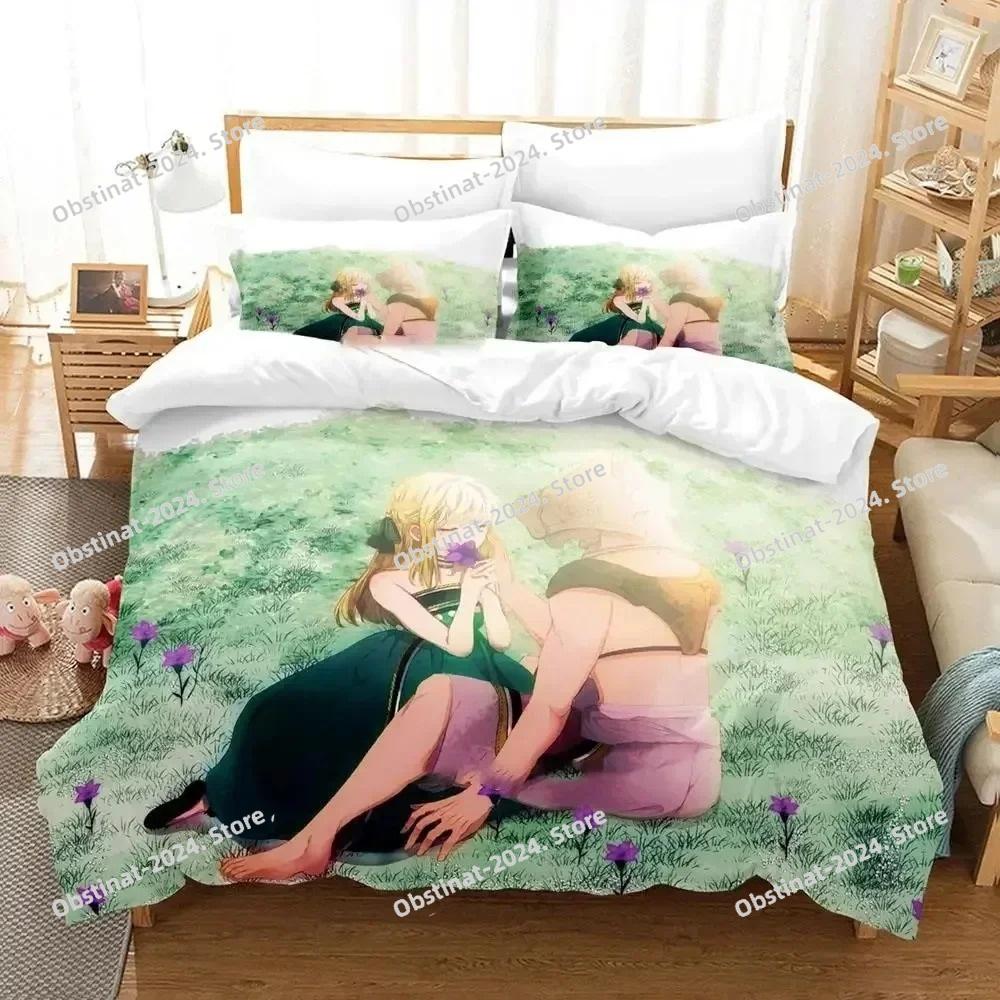 Anime To Your Eternity Bettwäscheset Jungen Mädchen Twin Queen Größe Bettbezug Kissenbezug Bett Kinder Erwachsene Mode Heimtextilien